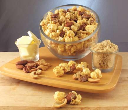 Cookies get a bit o glaze, popcorn gets nubbins of chocolate, and you get superior taste in every nibble. Contains Gluten.