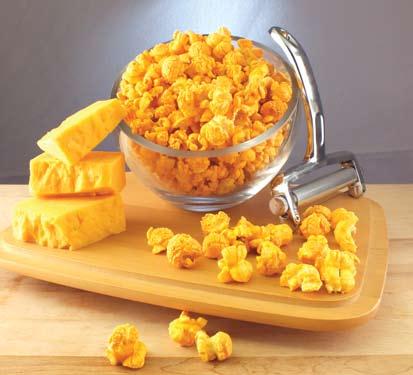 00 F801 Cheesy Cheddar Cheddar Queso Our signature blend of kernels, mixed with our secret blend of gourmet cheeses provides the