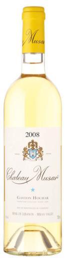 CHATEAU MUSAR WHITE 2008 HOCHAR PERE ET FILS 2012 Chateau Musar White is a truly white, made from ancient Lebanese varieties Obaideh and Merwah, dating back thousands of years.