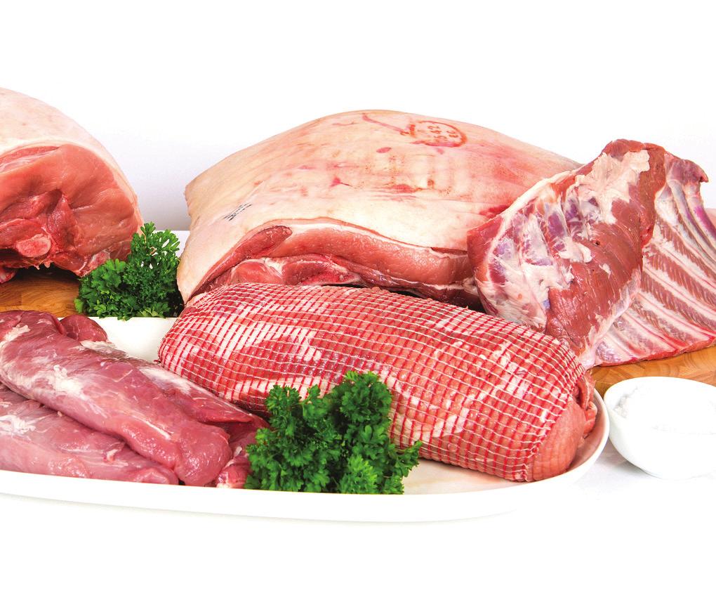 Fresh Pork Suckling Pigs (Hog Roast) 30-60kg 7 days notice required Pork Sides Pork Hinds Pork Spencers Pork Middles 37kg 25kg 25kg 13kg Pork Shoulders Bone In 11kg Boneless 7.