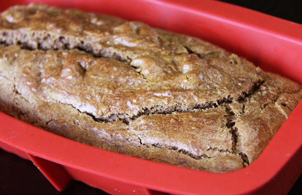 Almond Butter BREAD 4 One 8 4 loaf (16 slices) Ingredients 1 cup almond butter ¼ cup coconut flour 2 tsp cinnamon 4 large eggs 2 tbsp maple syrup 1 tsp baking powder ½ tsp baking soda 2 tsp lemon