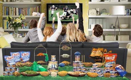Gridiron Treats & Snacks Themed snack tables are the new must-have at parties. Cross-merchandise snacks to spark impulse purchases and create more ease of shopping.