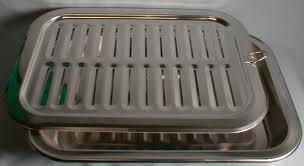 Broiler Pan Used in the oven for broiling.