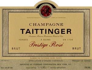 Taittinger, Champagne Cuvée Prestige Rosé Size 3 L 1 SKU 277008 1 297.00 297.00 2.93 $248.41 This cuvée is a vibrant pink color with fine bubbles and persistent foam.