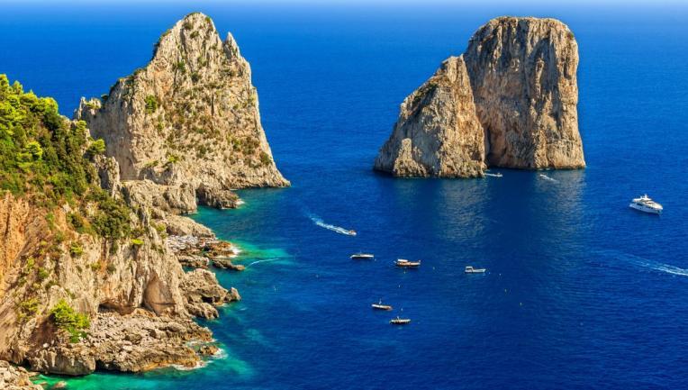 Full Day Tour CAPRI & ANACAPRI (8 h) Arrival in Capri and meeting with the tour guide, visit of Anacapri and Axel Mount Belvedere (entrance fees not