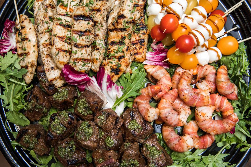 FAMILY STYLE BUFFET CATERING MENU SMALL SERVES 5-7 PEOPLE LARGE SERVES 10-14 RECEPTION PLATTERS assorted fine italian cheeses, sicilian olives, crostini 50 / 95 assorted italian cured meats, roasted