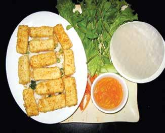 55 Crispy Organic tofu. 73. Bánh Hỏi Saté Bò... 沙爹牛肉... 12.55 Spicy satay beef.