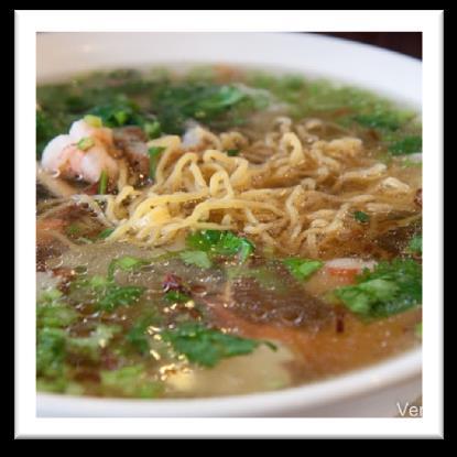 broth with egg noodle. n3. Combination rice-noodle soup $10.