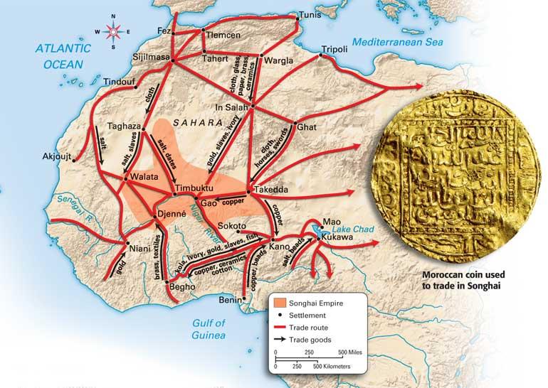 Medieval Trade Routes Across the Sahara Evidence C: