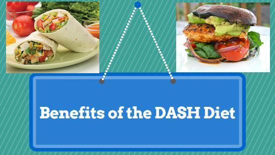 BENEFITS of THE DASH DIET The DASH diet was originally developed to help people to lower blood pressure without medication, but it's been shown to have many additional health benefits.