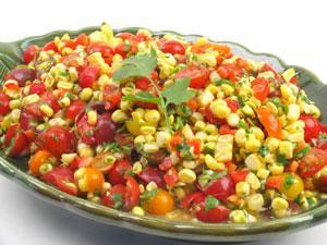 Mexican Corn Salad Greek yogurt is very popular right now and adds both flavor and protein to this salad. It and should be easy to find in your local grocery store. Make this salad year-round.