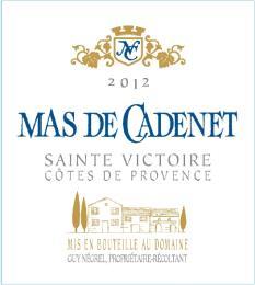 MAS DE CADENET The Mas de Cadenet cuvée is the Domaine s main production.