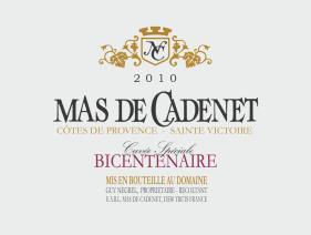 MAS NEGREL CADENET These gastronomic wines are the result of the selection of the oldest vines