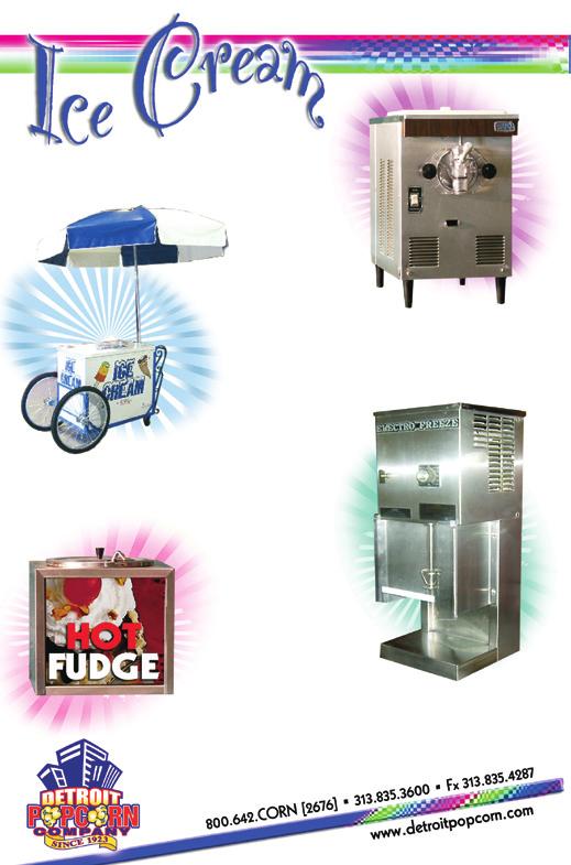Low Volume Soft Ice Cream Machine This unit is perfect for home or office parties. It produces about two cones per minute. Can be used for frozen beverages.