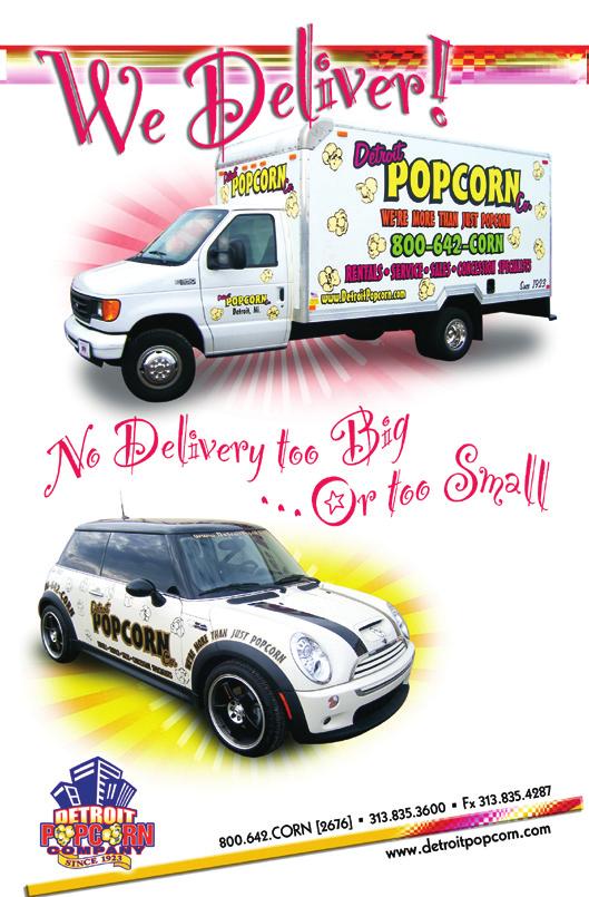 Detroit Popcorn Company 12843 Greenfield Detroit, Mi 48227 Phone (313)835-3600 Fax (313) 835-4287 All of our equipment is NSF listed and UL approved for safety, however, most of it is designed for