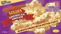 Golden American Dream - luxury set of microwave popcorn with
