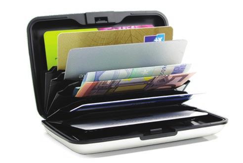 Ögon Designs Aluminium Wallet, SILVER Protects your cards and documents against humidity, deterioration,