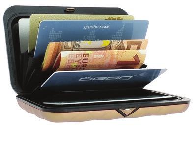 Alumiiniumist rahakott, mis kaitseb su kaarte niiskuse, tolmu, magnetiseerimise ja elektroonilise varguse eest.