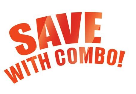 Save 1,- with combo!