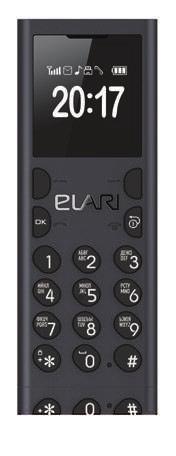 Elari PowerCard, BLACK Rechargeable power bank slightly larger than a credit card and 6 mm thick.