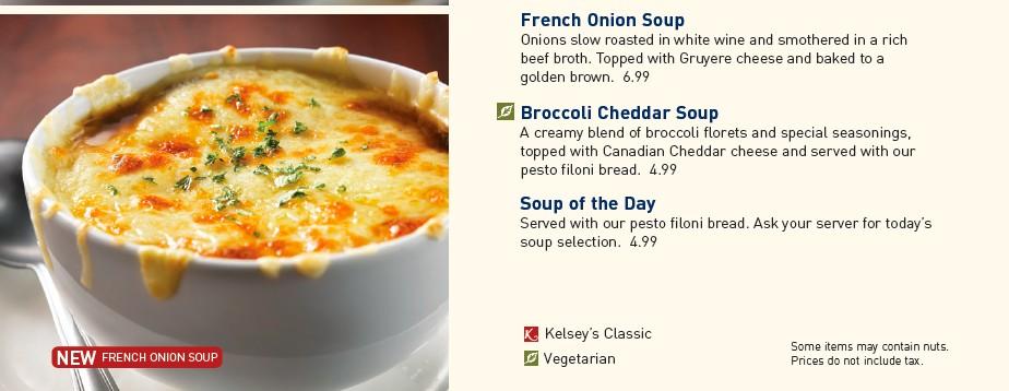 Tip 7: Soup Soup is often another good choice. It often has veggies, and it s often lower in overall calories. But choose your soups wisely. These below, for example, are all pretty much no-gos.