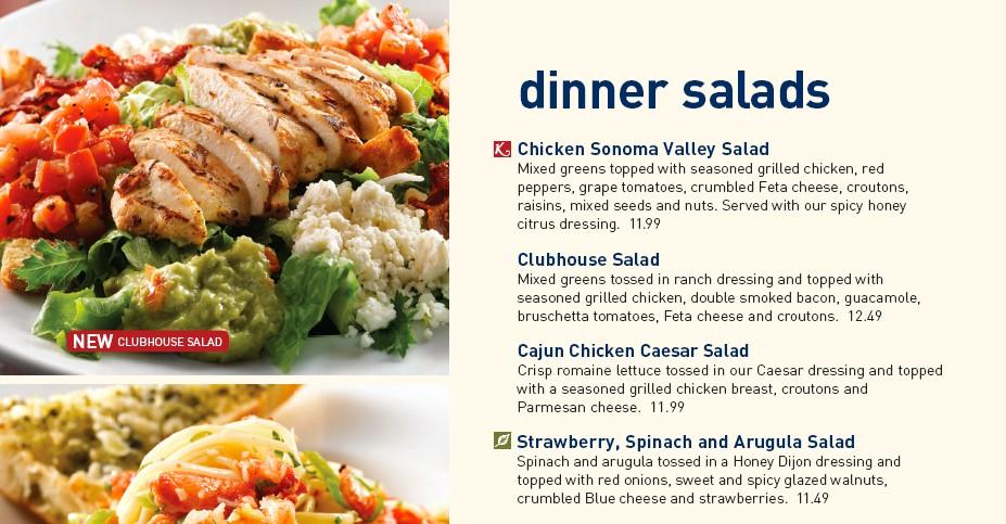 Below, a comparison of two salads from the same restaurant.