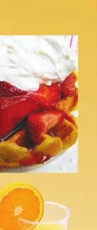 39 Fresh Apple-Compote or Peach Waffle Topped with your choice of peaches or fresh apples sprinkled with cinnamon - 9.89 Whole Wheat Waffle - 7.89 Plain Waffle - 7.19 Bacon Waffle - 9.