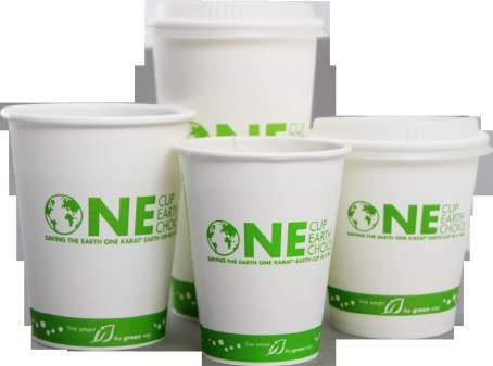 ECO-FRIENDLY HOT CUPS & LIDS Made from compostable materials, Karat Earth ONE Earth stock design help to promote your environmental support and involvement.