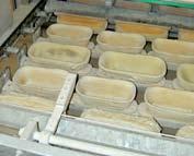 3. Line with swing-tray proofer When the bread type requires basket proofing and only one or two basket sizes are specified, the final