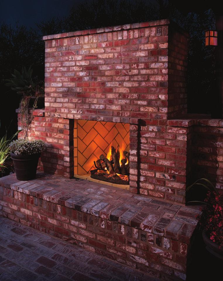 FireboxesVent-Free Indoor / Outdoor Vent-Free Luxury Series Marquee Premium Indoor Product Features Real firebrick lining for utmost beauty and durability Choice of stacked or herringbone brick