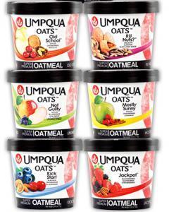 . Bagel Dog - (Package of 4) Umpqua Oats (Box of 12 or 6) Flavors: Salted Caramel Not Guilty Jackpot Mostly