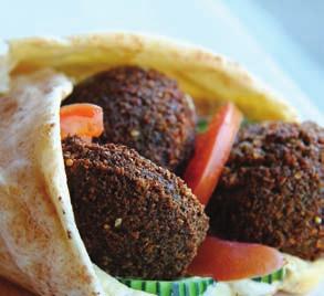 49 27 29 Falafel Burger One large falafel stuffed with onion and spices,