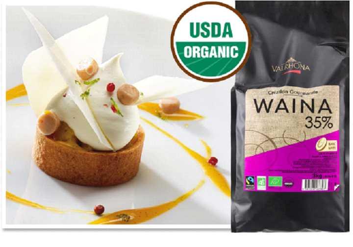 Chocolate Pistolles, Chips & Chunks White Chocolate Feves - Waina (Organic) Inspired by "vaina" which means "vanilla pod" in Spanish, Waina also reveals distinctive notes of farm-fresh