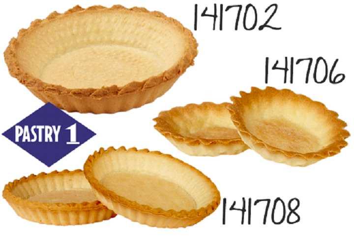Cups & Tart Shells Cups & Tart Shells Sweet Tart Shells - Round/Scalloped (Pastry 1) Prebaked all-butter tart shell for pastry applications. Unlimited applications.