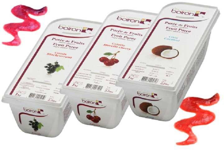 Puree & Glazed Fruit Fruit Puree Les Vergers Boiron Fruit Puree (Frozen) Les Vergers Boiron selects their fruit from the very best native soils in the world.