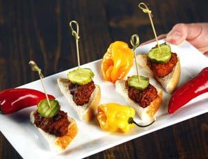 PASSED HORS D OEUVRES CONTINUED A TASTE OF NASHVILLE BBQ STUFFED CORN MUFFINS^ $150