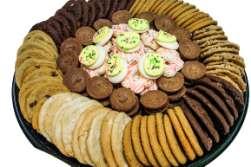 95 Cookie Tray Variety of cookies and brownies with Holiday cookies when applicable.