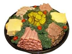 Choice of bread: white wheat rye and pickle chips Deluxe tray (Minimum 10 people) $4.