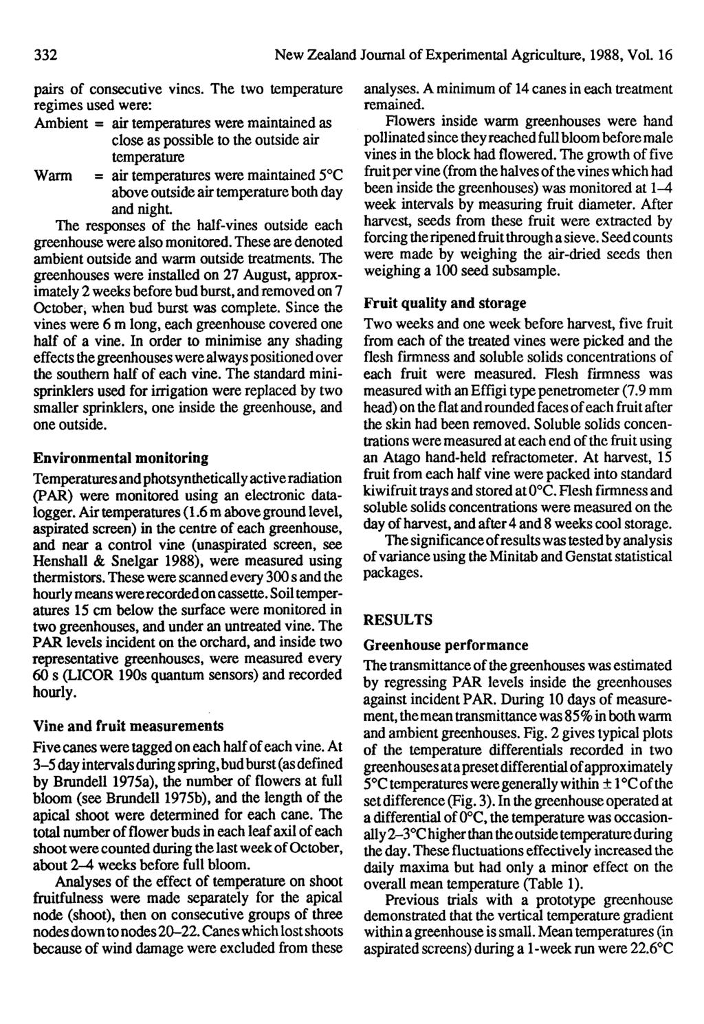 332 New Zealand Journal of Experimental Agriculture, 1988, Vol. 16 pairs of consecutive vines.