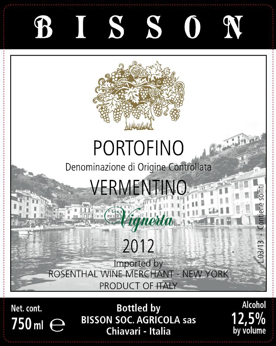 of bottles: 22,000 Wine 3 Vermentino Vignerta Portofino 100%