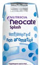 Nutritionally Complete No artificial colors, flavours or sweeteners Easy peelable opening PREPARATION Shake well before use. If taken orally, Neocate Splash is best served chilled.
