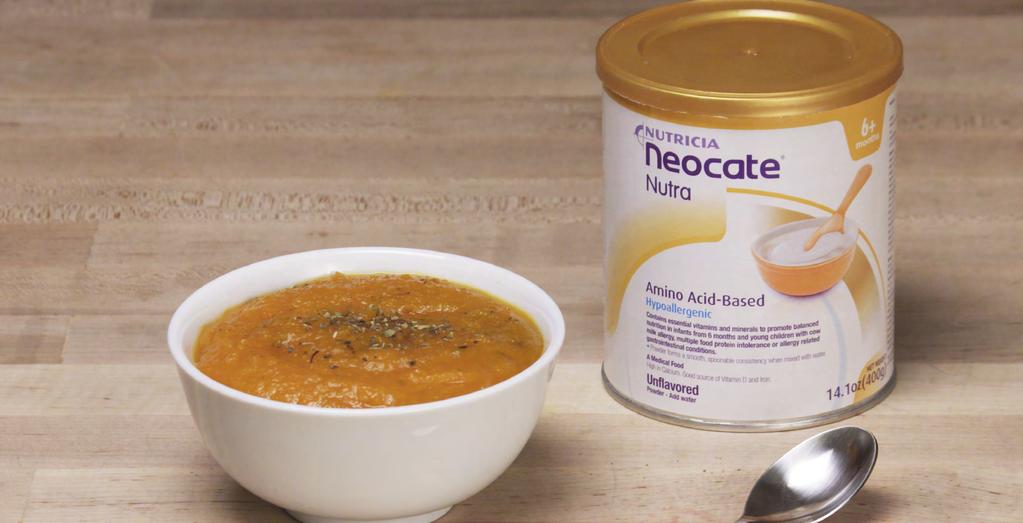 Neocate Nutra Recipes Neocate Nutra 6+ MONTHS The first and only hypoallergenic, amino acid-based solid food.