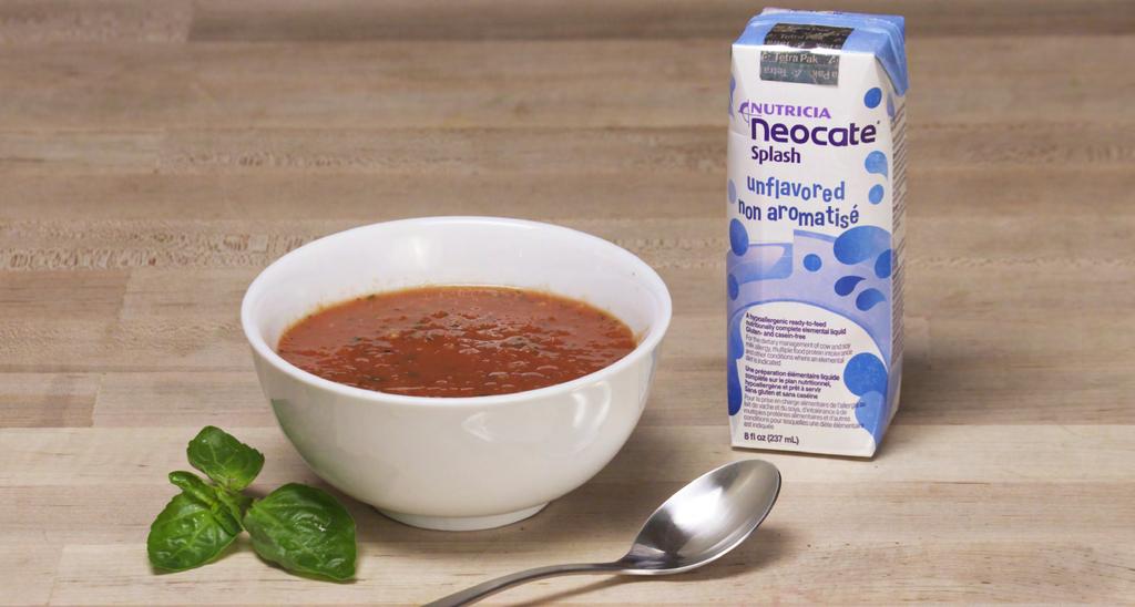 Neocate Splash Recipes Tomato Basil Soup Peanut Butter and Grape Jelly Splash 14.