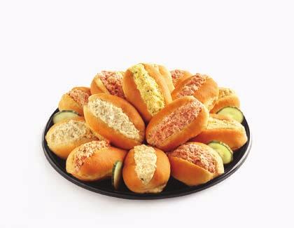 GOURMET CROISSANTS 13 14 Mini-croissants with a delicious filling of your choice: chicken,