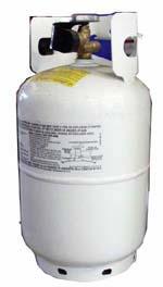 PRECAUTIONS A tank of approximately 12 inches in diameter by 18-1/2 inches high is the maximum size LP gas tank to use. You must use an OPD gas tank which offers an Overfill Prevention Device.