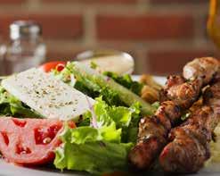 .. 16,40 32 Assiette saucisse Grecque / Greek sausage plate... 15,95 Souvlakis et Gyros 29 Souvlaki ou gyro sur pita / Souvlaki or gyro on pita.