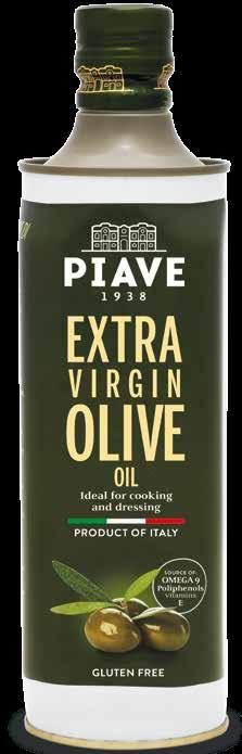 Like the other oils the company produces, Extra Virgin Olive Oil Piave is gluten-free and is therefore suitable for people with celiac disease. FLAVOUR Fruity and full-bodied.