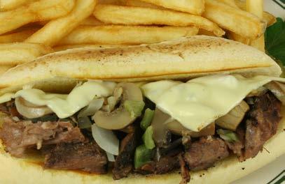 Philly Cheese Steak Hoagie Big Burger Combos Hoagies Include your choice of seasoned french fries, cup of soup, or dinner salad.