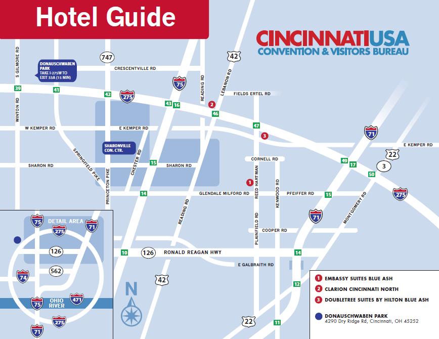Hotel Information All Hotels are reserved from Friday, Sept 1 through Monday, Sept 4 Each city is responsible for booking its own hotel rooms If you are