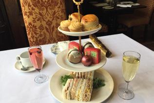 95 per person As the Festive Afternoon Tea with a glass of warming Mulled Wine or Sparkling Prosecco All